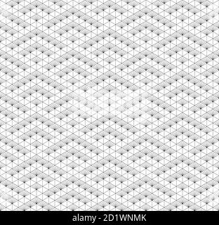 Motif Kumiko japonais sans couture en lignes noires fines. Illustration de Vecteur