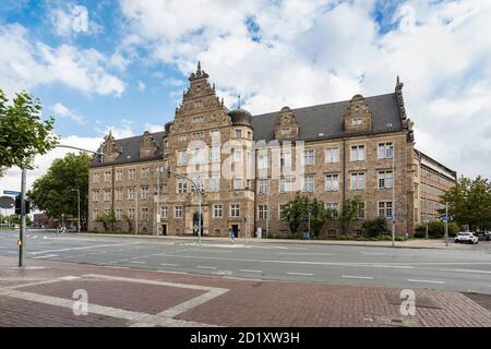 Le tribunal de quartier d'Oberhausen, construit dans le style néo-renaissance de 1904-1907 Banque D'Images