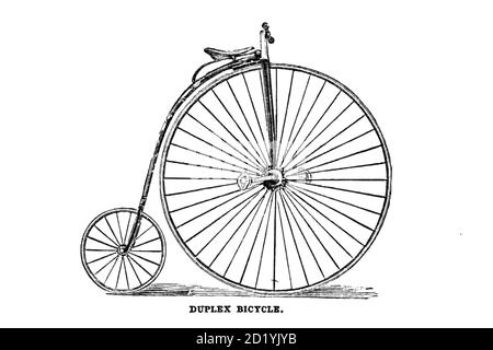 Duplex Vélo Penny-Farthing le cycliste américain: Un manuel pour l'observateur, l'apprenant, et l'expert par Pratt, Charles E. (Charles Eadward), 1845-1898. Date de publication 1879. Éditeur Boston, Houghton, Osgood et compagnie Banque D'Images