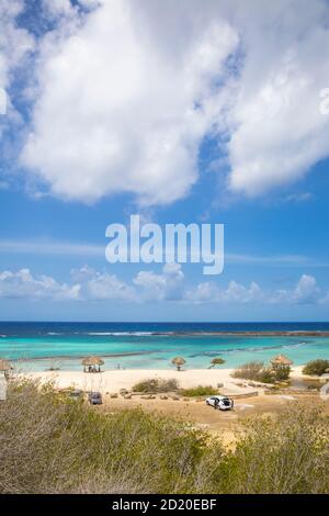 Caraïbes, Antilles néerlandaises, Aruba, baby beach Banque D'Images