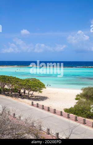 Caraïbes, Antilles néerlandaises, Aruba, baby beach Banque D'Images