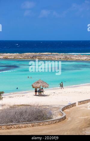 Caraïbes, Antilles néerlandaises, Aruba, baby beach Banque D'Images