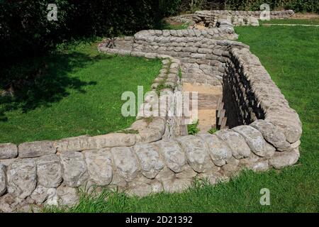 Le Yorkshire Trench et a creusé à Boezinge (Ypres), Belgique Banque D'Images