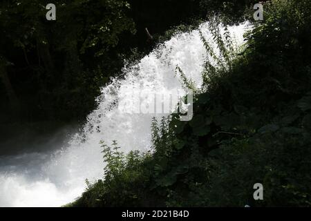 Les splendides cascades de Marmore en Italie Banque D'Images