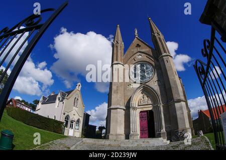 Chapelle notre-Dame des Flots, Chapelle notre-Dame des coulées, Sainte-adresse, Seine-Maritime, Normandie, France Banque D'Images