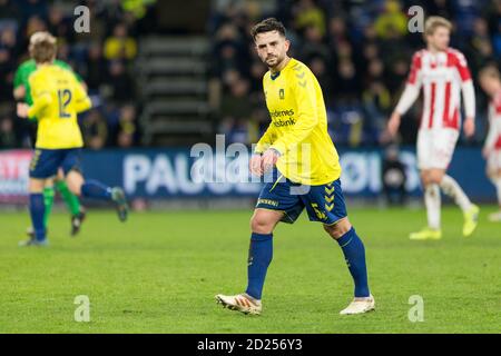 Brondby, Danemark. 10 mars 2019. Besar Halimi (5) de Broendby SI vu pendant le 3F Superliga match entre Broendby IF et AAB au stade Brondby. (Crédit photo: Gonzales photo - Thomas Rasmussen). Banque D'Images