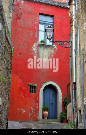 Village de Naso Sicile Italie grand-père de dame gaga émigré par naso Banque D'Images