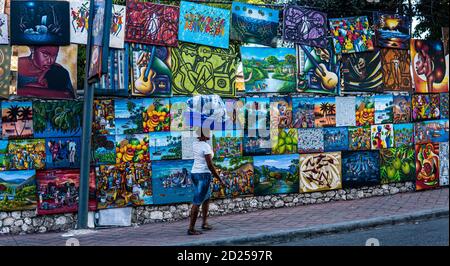 La peinture haïtienne Banque D'Images