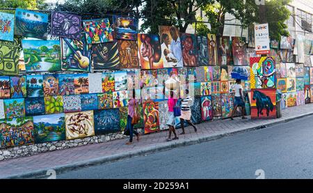 La peinture haïtienne Banque D'Images