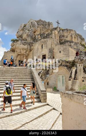 Église de Santa Maria di Idris, Sasso Caveoso, Sassi, Matera, Basilicate, Italie Banque D'Images