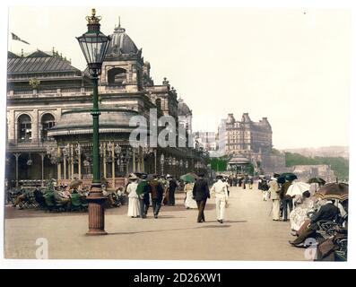 Nostalgic Seaside Escapes : images photochrom vintage des stations balnéaires de l'Angleterre Banque D'Images