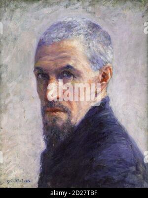 Gustave Caillebotte (1848-1894), autoportrait, huile sur toile, c.1882 Banque D'Images