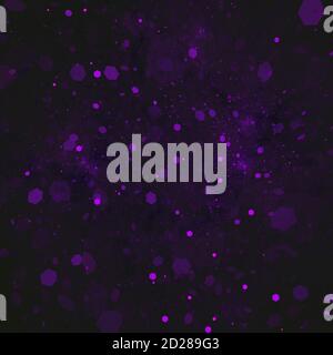 Violet violet généré par ordinateur couleurs luminescentes tombant formes hexagonales fractales arrière-plan Banque D'Images