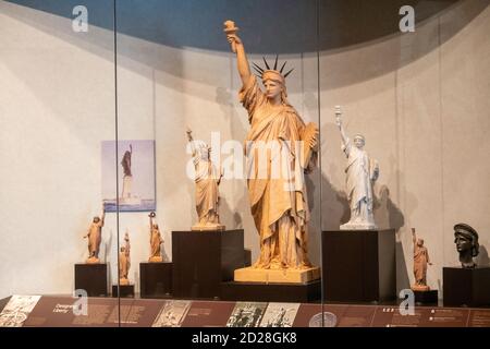 La Statue de la liberté Musée est sur Liberty Island à New York Harbor, NEW YORK, USA Banque D'Images