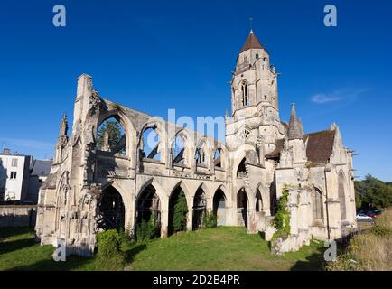 Église Saint Etienne le Vieux, Caen, Normandie, France Banque D'Images