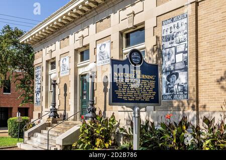 Le Musée Natchez d'histoire et de culture afro-américaines à Natchez, Mississippi, États-Unis. Banque D'Images