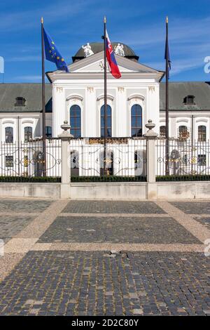 Palais ou monument et ancien bâtiment à Bratislava, Slovaquie Banque D'Images