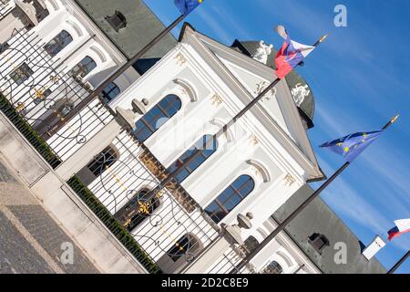 Palais ou monument et ancien bâtiment à Bratislava, Slovaquie Banque D'Images