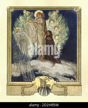Bayros Franz Von - Illustration pour le Divin de Dante Alighieri Comedys' 03 - École autrichienne - 19e siècle Banque D'Images