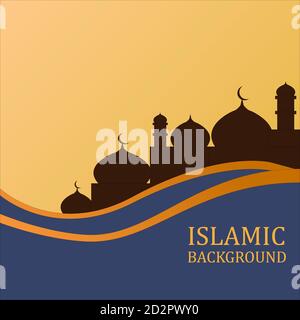 Illustration de la conception vectorielle de l'arrière-plan islamique Illustration de Vecteur