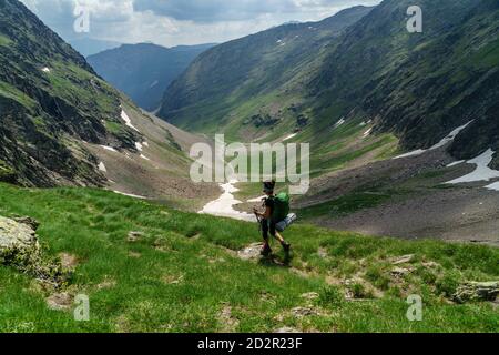 Puerto de la Pez, Valle de Gistau, parque Natural Posets-Maladeta, Huesca, cordillera de los Pirineos, Espagne Banque D'Images