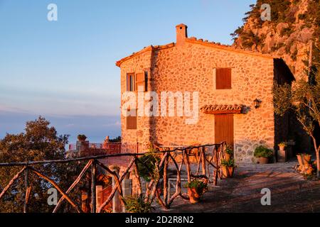 Torre des Verger, Mirador de ses Ànimes, Banyalbufa, Paraje naturel de la Serra de Tramuntana, Majorque, Iles baléares, Espagne Banque D'Images