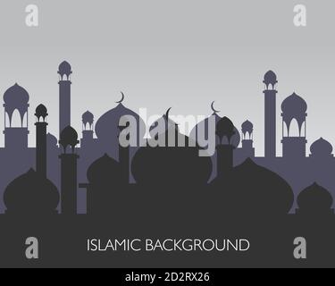 Illustration de la conception vectorielle de l'arrière-plan islamique Illustration de Vecteur