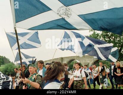 Les Écossais célèbrent aujourd'hui (jeudi) le 700e anniversaire de la victoire de William Wallace à la bataille de Stirling Bridge en 1297. Photo de Chris Bacon/PA Banque D'Images