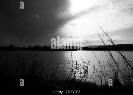 Inondation du fleuve po, Mantova, Italie Banque D'Images