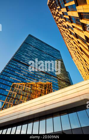 Bâtiments modernes de grande hauteur du centre d'affaires international de Moscou (MIBC), également connu sous le nom de « ville de Moscou ». Moscou, Russie. Banque D'Images