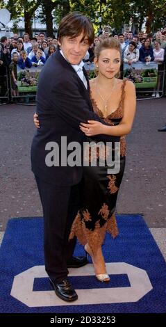 Craig Ferguson et la co-star Charlotte Church arrivent à l'Odeon West End à Londres, pour la première de leur dernier film, je serai là. Banque D'Images