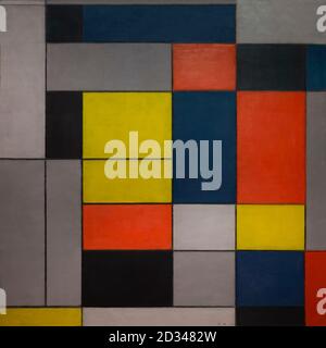 N° VI, composition N° II, Piet Mondrian, 1920, Banque D'Images