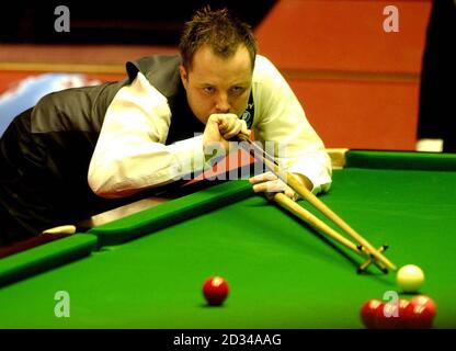 John Higgins en Écosse en action. Banque D'Images