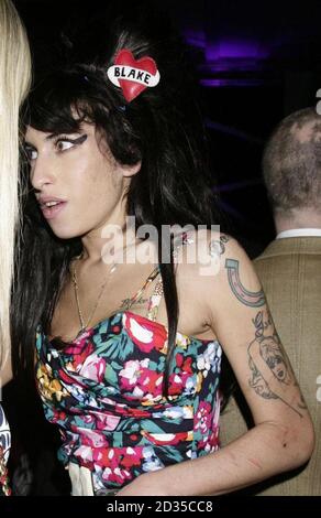 Amy Winehouse lors des Ivor Novello Awards 2008, à Grosvenor House, dans le centre de Londres. Banque D'Images