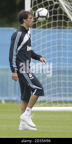 Ruud Van Nistelrooy du Real Madrid pendant un camp d'entraînement pré-saison à Carton House, Co Kildare. Banque D'Images