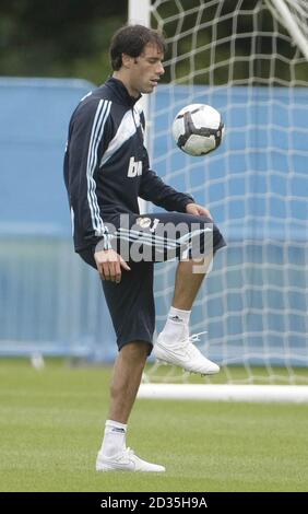 Ruud Van Nistelrooy du Real Madrid pendant un camp d'entraînement pré-saison à Carton House, Co Kildare. Banque D'Images