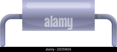 Icône de condensateur industriel. Dessin animé de l'industrie condensateur vecteur icône pour la conception de Web isolé sur fond blanc Illustration de Vecteur