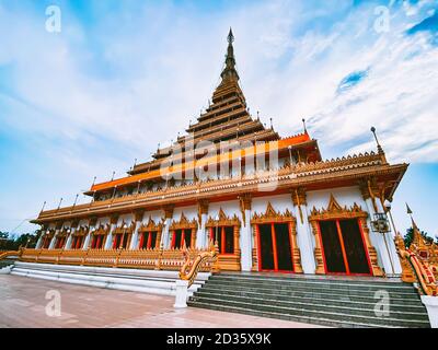 Promenade autour des temples nong wang et Chao Por Lak Muang Dans la ville de Khon Kaen en Thaïlande Banque D'Images