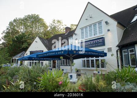 Ascot, Berkshire, Royaume-Uni. 15 août 2018. Le restaurant Loch Fyne Seafood and Grill d'Ascot, dans le Berkshire, a organisé un événement de lancement ce soir après une rénovation. Le maire et la mairesse de l'arrondissement royal de Windsor et de Maidenhead ont assisté à l'événement avec des clients et des locaux. Le Loch Fyne compte 22 restaurants dans tout le Royaume-Uni. Crédit : Maureen McLean/Alay Banque D'Images