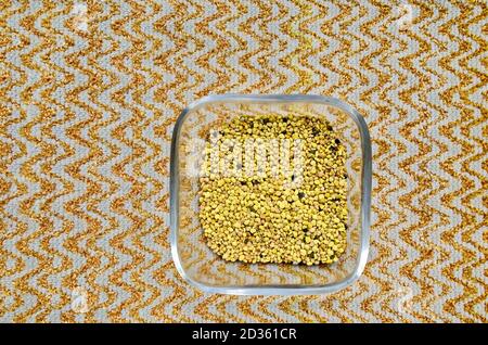 Propolis de pollen d'abeille originale dans le petit bol, Sofia, Bulgarie Banque D'Images