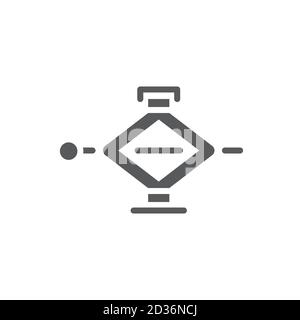 Symbole d'icône de vecteur de prise de voiture mécanique isolé sur fond blanc Illustration de Vecteur