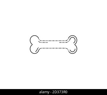 Icône OS, chien, nourriture pour chien. Illustration vectorielle, conception plate. Illustration de Vecteur