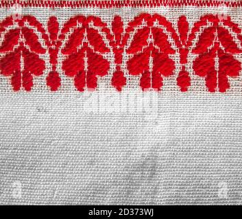 gamosa ( gamusa , galocha ) toile de fond textile, motif de gamusa ou frontière de la galosa. galosa est un tissu traditionnel d'assam, nord-est. Banque D'Images