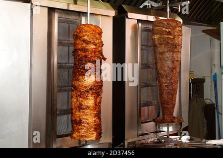 Donner kebab à vendre dans la rue de Praga, République Tchèque Banque D'Images