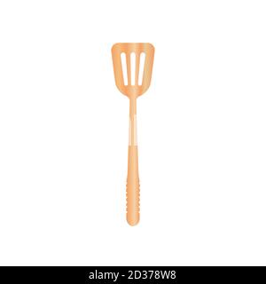 Illustration vectorielle de spatule en bois isoaltée sur fond blanc. Outil en bois naturel pour la cuisson et le barbecue. Adapté à la maquette 3d réaliste. 16/35 Illustration de Vecteur