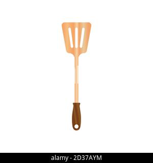 Illustration vectorielle de spatule en bois isoaltée sur fond blanc. Outil en bois naturel pour la cuisson et le barbecue. Adapté à la maquette 3d réaliste. 12/35 Illustration de Vecteur