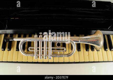 Close-up of piano keys Banque D'Images