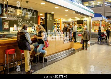 Bar de tapas, Mercado del Olivar, mercat de l´Olivar, Palma, Majorque, Iles baléares, Espagne Banque D'Images