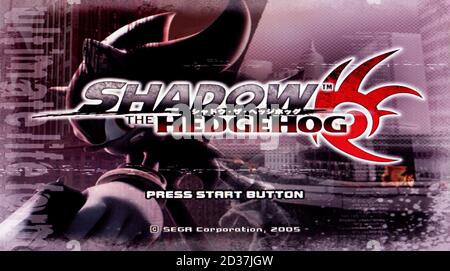 Shadow the Hedgehog - Sony PlayStation 2 PS2 - Editorial à utiliser uniquement Banque D'Images