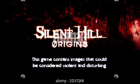 Silent Hill - origines - Sony PlayStation 2 PS2 - Usage éditorial uniquement Banque D'Images